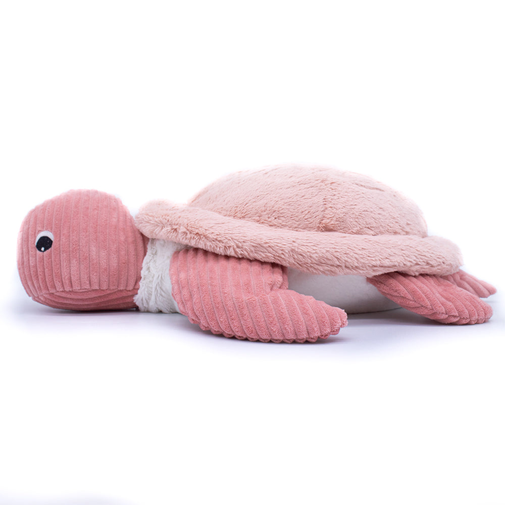 Les Ptipotos Plush Cuddly Toy & Pyjama Holder: Tilly the Giant Turtle - Pink