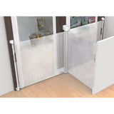 Callowesse Omni-Directional Retractable Stair Safety Gate 0-130cm – White & Silver