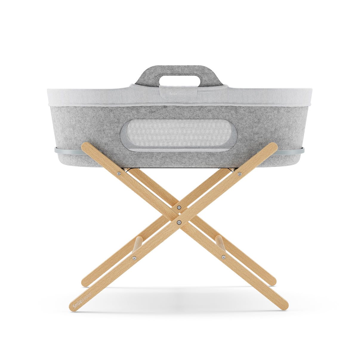 SnuzBaskit Moses Basket Liner - Light Grey Marl