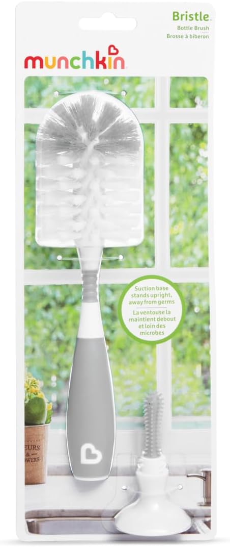 Munchkin Bristle Bottle Cleaning Brush – Grey