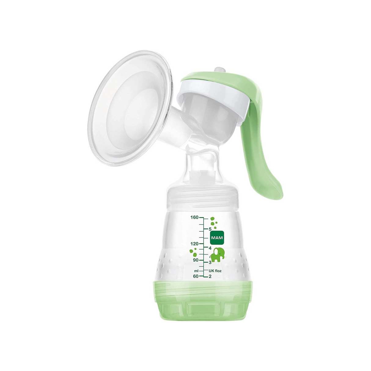 MAM Soft Silicone Manual Breast Pump - Green