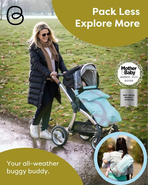 BlinkyWarm Universal 5 in 1 Pushchair Raincover & Footmuff - Space