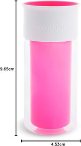 Munchkin 9oz Miracle 360 Spill-Proof Personalised Insulated Cup - Pink