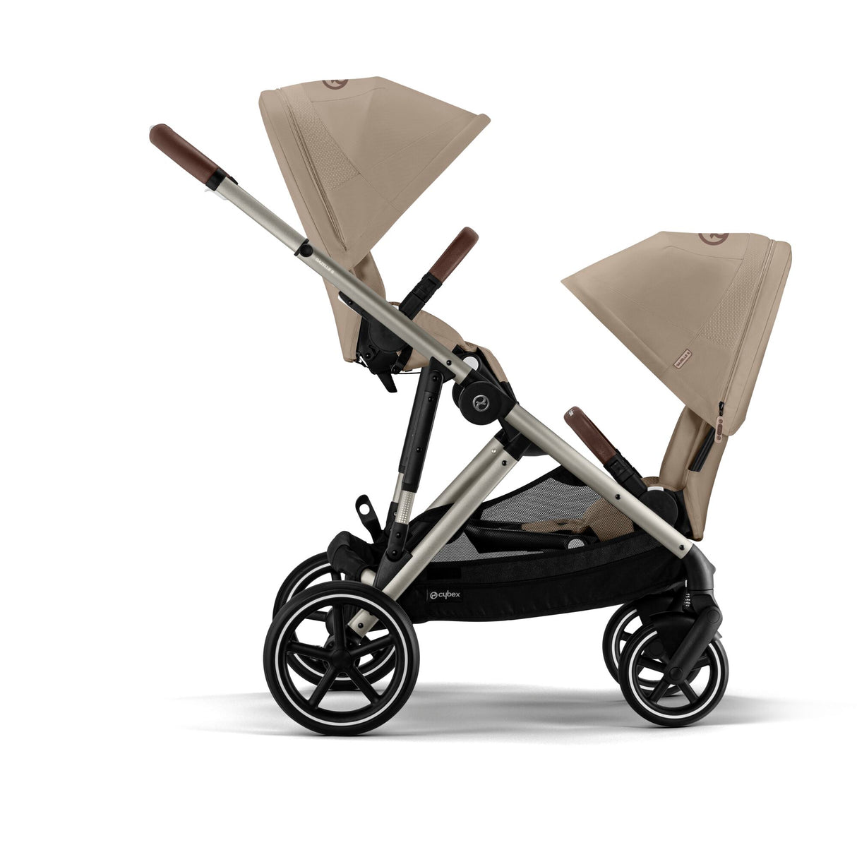 Cybex Gazelle S Twin Pushchair with Second Seat Unit - Almond Beige