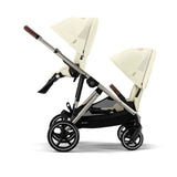 Cybex Gazelle S Twin Pushchair with Second Seat Unit - Seashell Beige