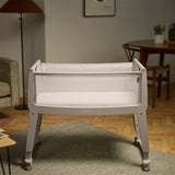 SnuzPod Studio Co-Sleeper Bedside Crib & Mattress - Oslo Grey