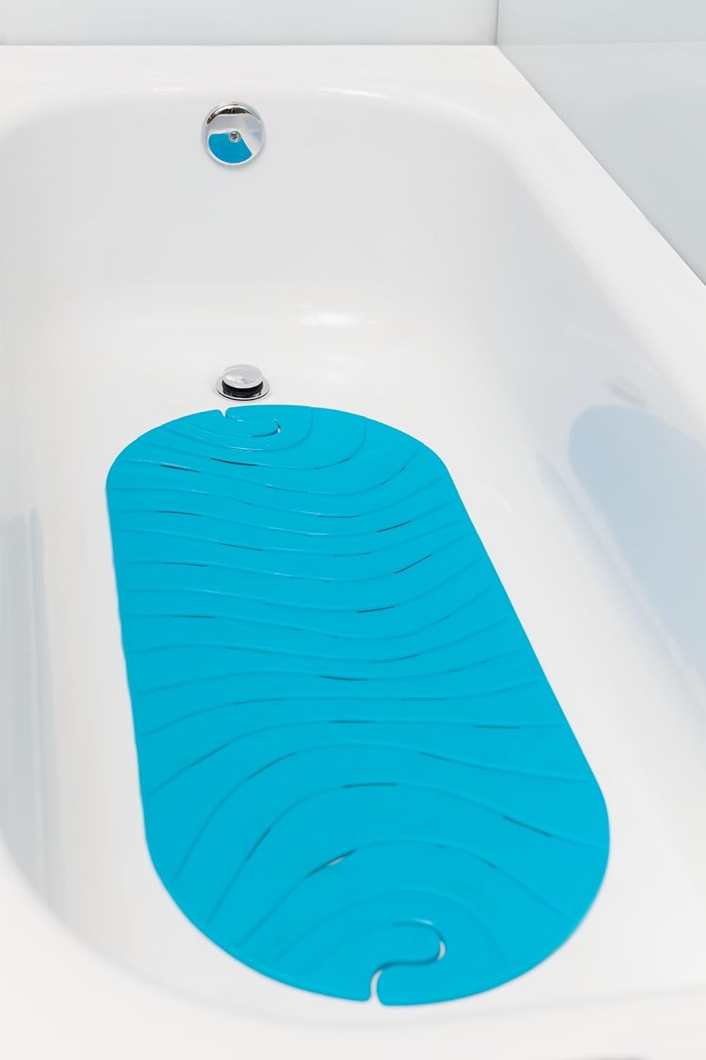 Boon Ripple Bath Mat with Hanging Hook – Blue