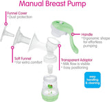 MAM Soft Silicone Manual Breast Pump - Green