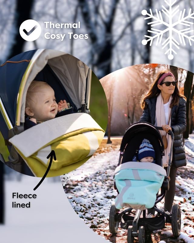 BlinkyWarm Universal 5 in 1 Pushchair Raincover & Footmuff - Space