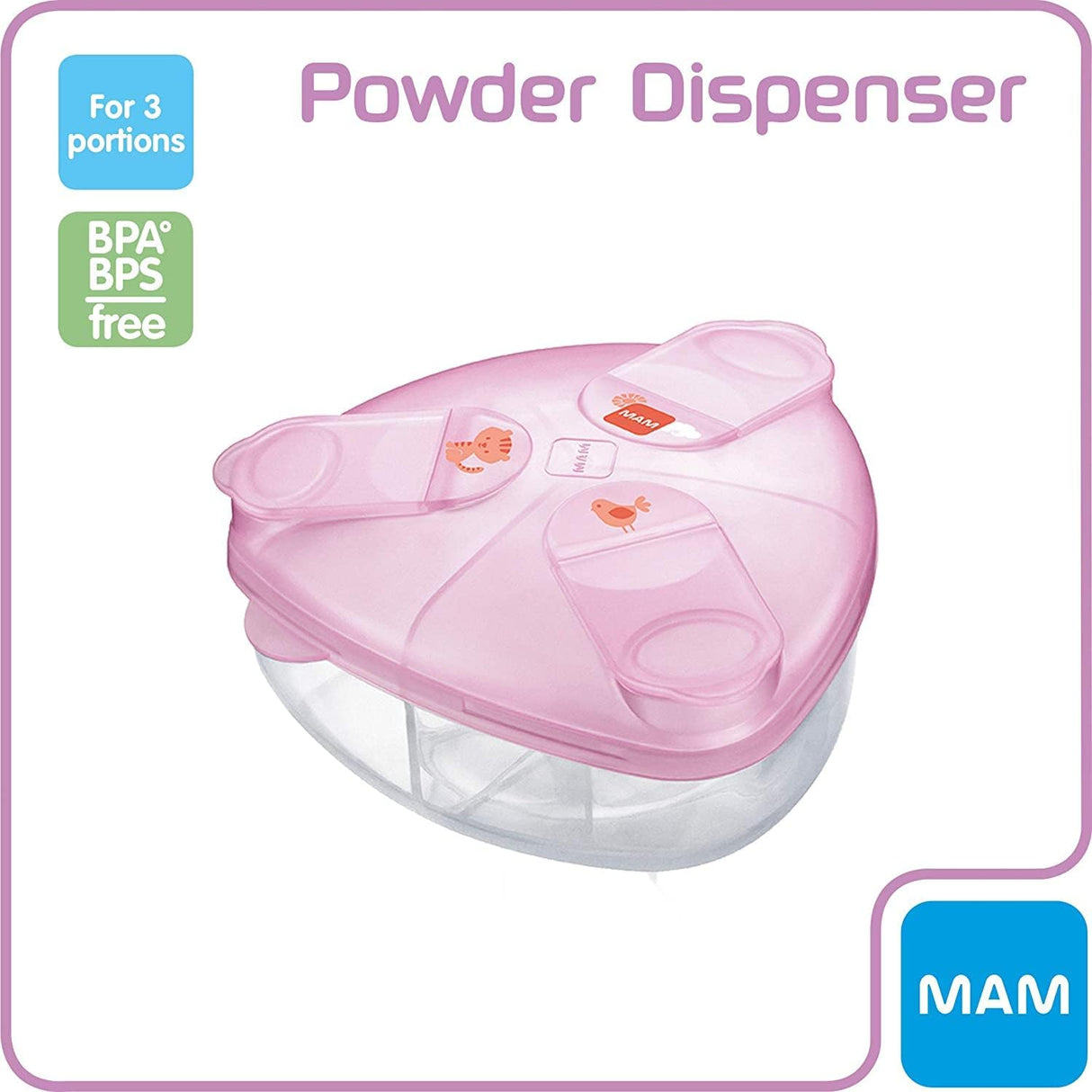 MAM Milk Formula Powder Dispenser Container – Pink