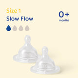 MAM Slow Flow Teats (Size 1 / 0 Months +) - 2 Pack