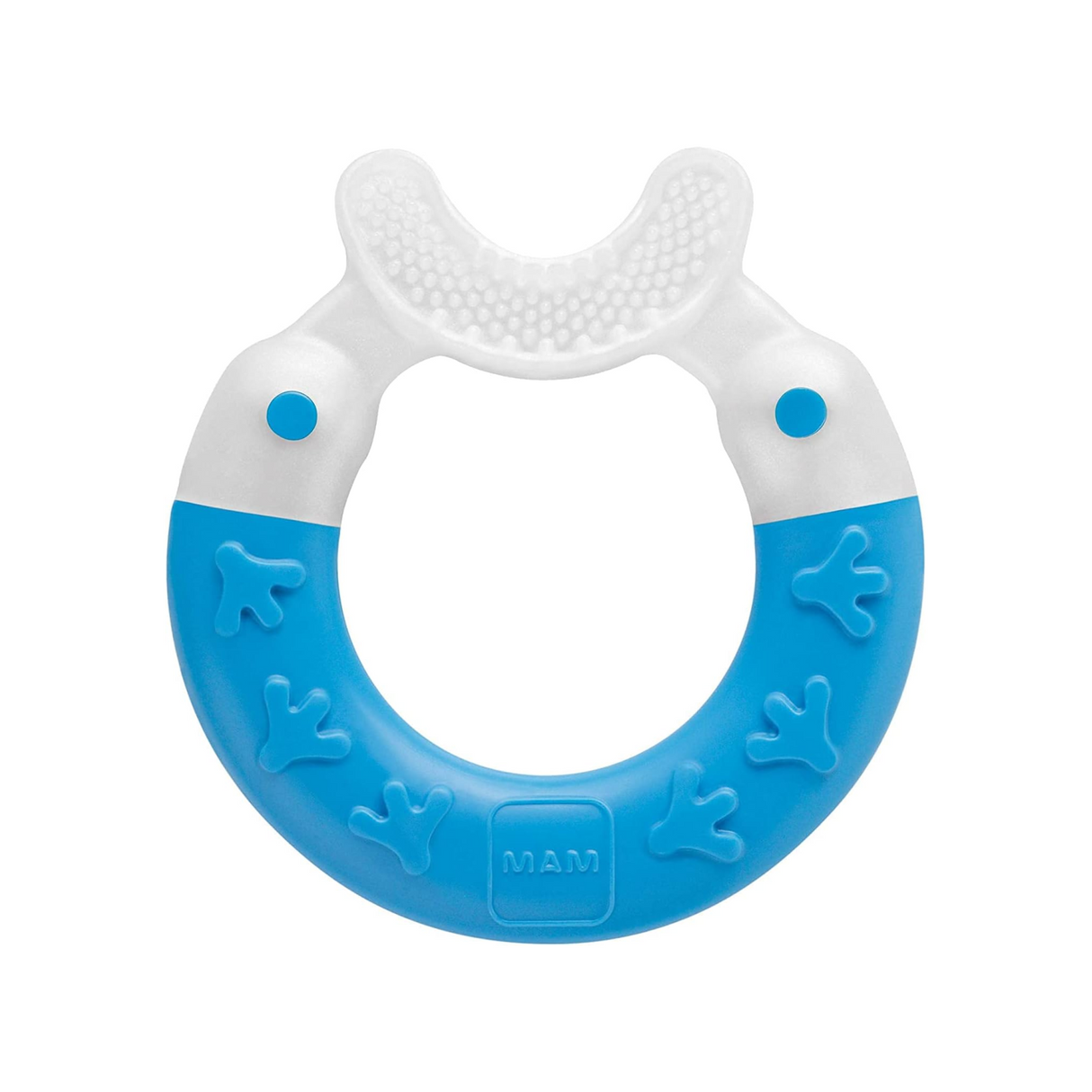 MAM Bite & Brush Teether Ring - Blue