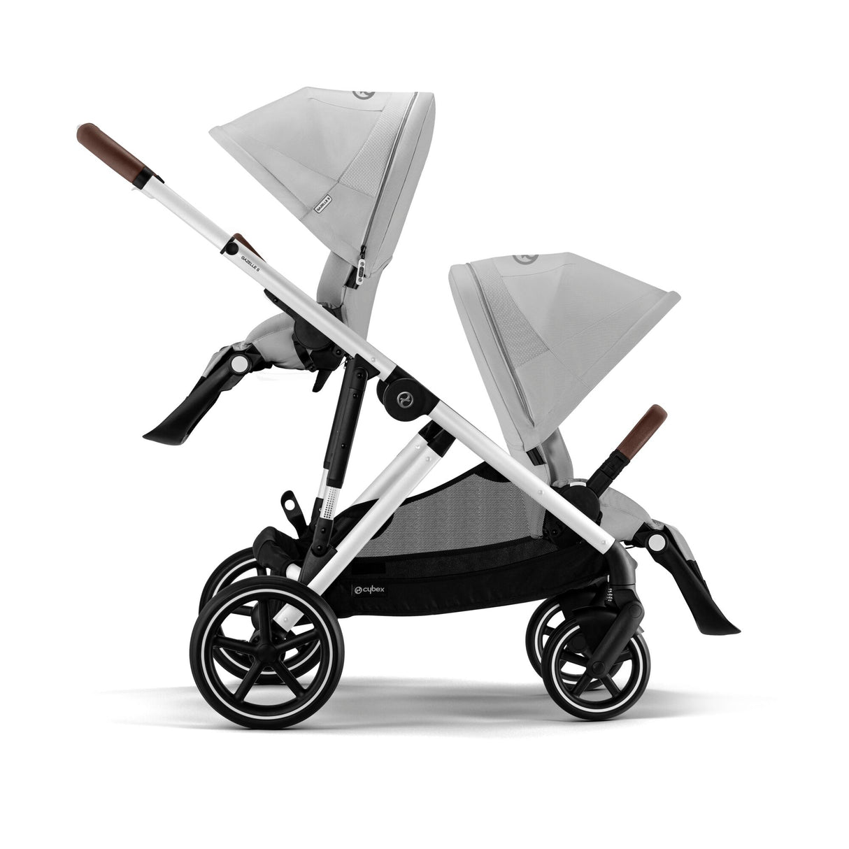 Cybex Gazelle S Twin Pushchair with Second Seat Unit - Lava Grey