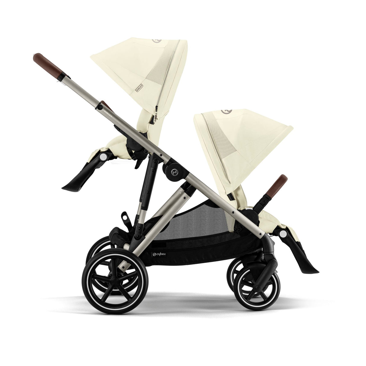 Cybex Gazelle S Twin Pushchair with Second Seat Unit - Seashell Beige