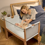 SnuzPod Studio Co-Sleeper Bedside Crib & Mattress - Stockholm Natural