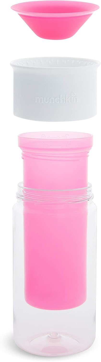 Munchkin 9oz Miracle 360 Spill-Proof Personalised Insulated Cup - Pink