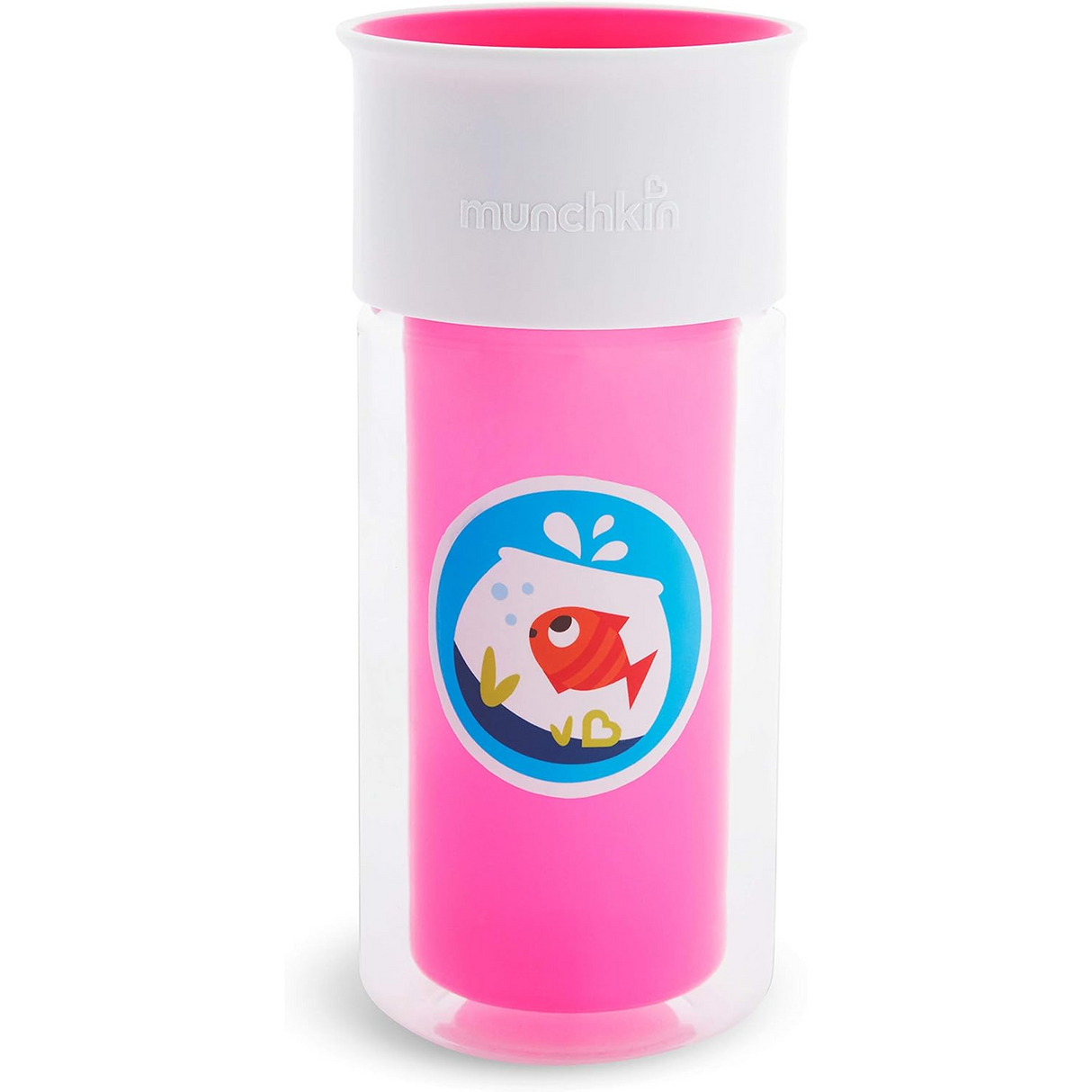 Munchkin 9oz Miracle 360 Spill-Proof Personalised Insulated Cup - Pink