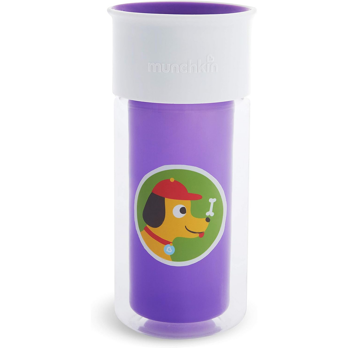 Munchkin 9oz Miracle 360 Spill-Proof Personalised Insulated Cup - Purple