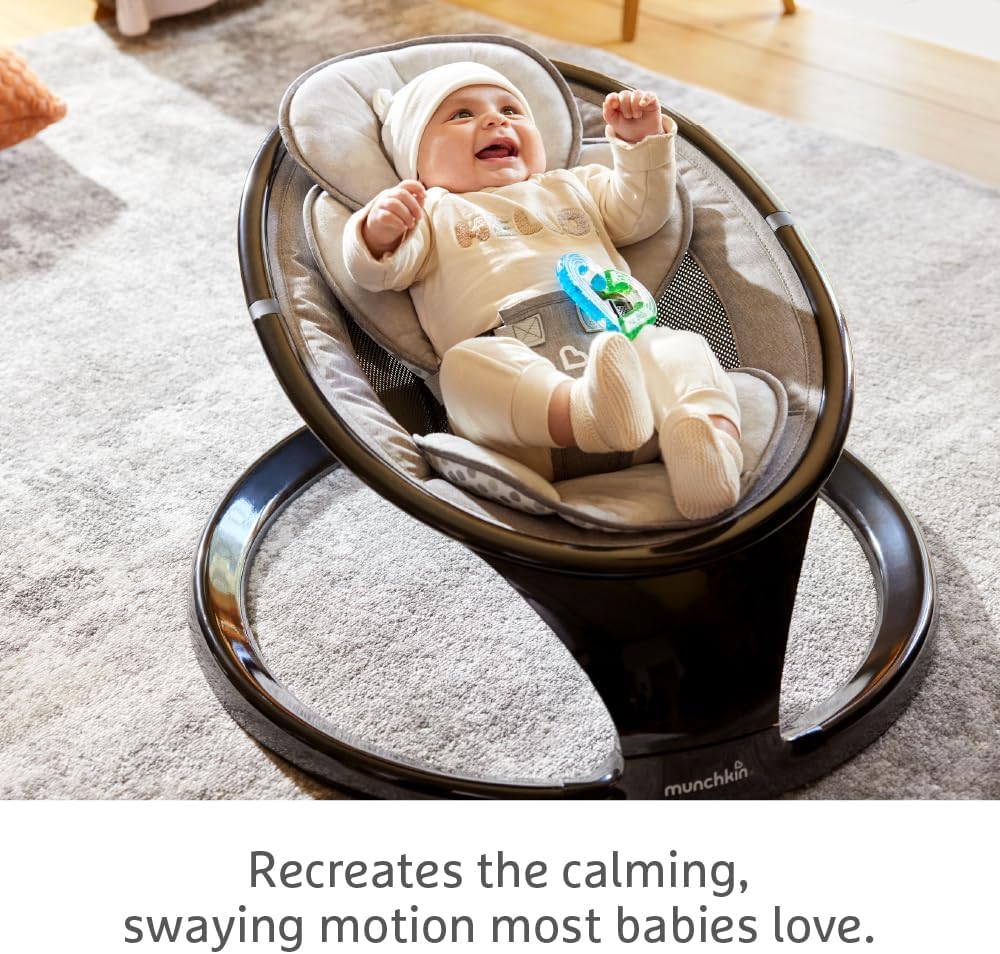 Munchkin Bluetooth Enabled Newborn Swing / Rocker – Black