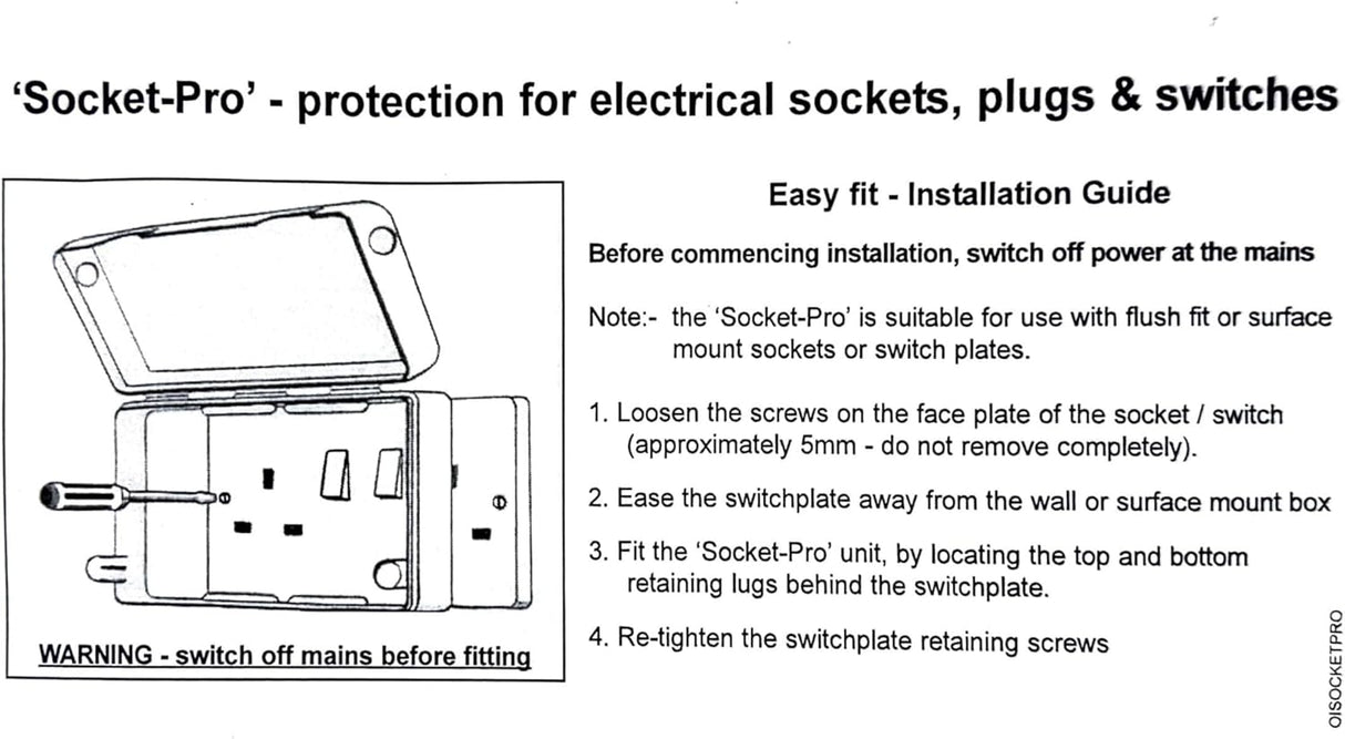 BabySecurity Double Electric Plug Socket Cover - White