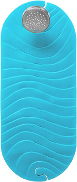 Boon Ripple Bath Mat with Hanging Hook – Blue