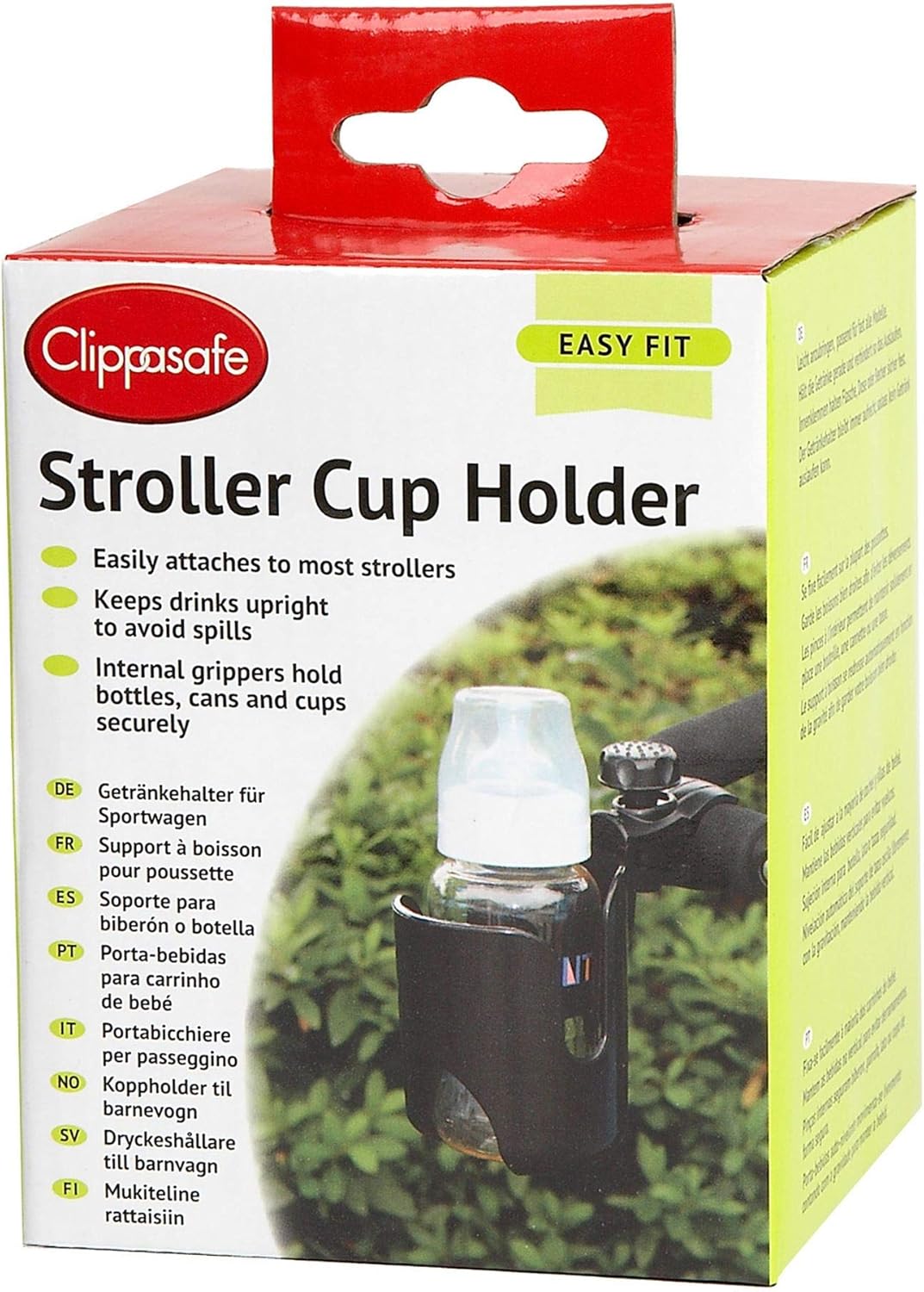 Clippasafe Universal Pushchair & Stroller Cup Holder - Black