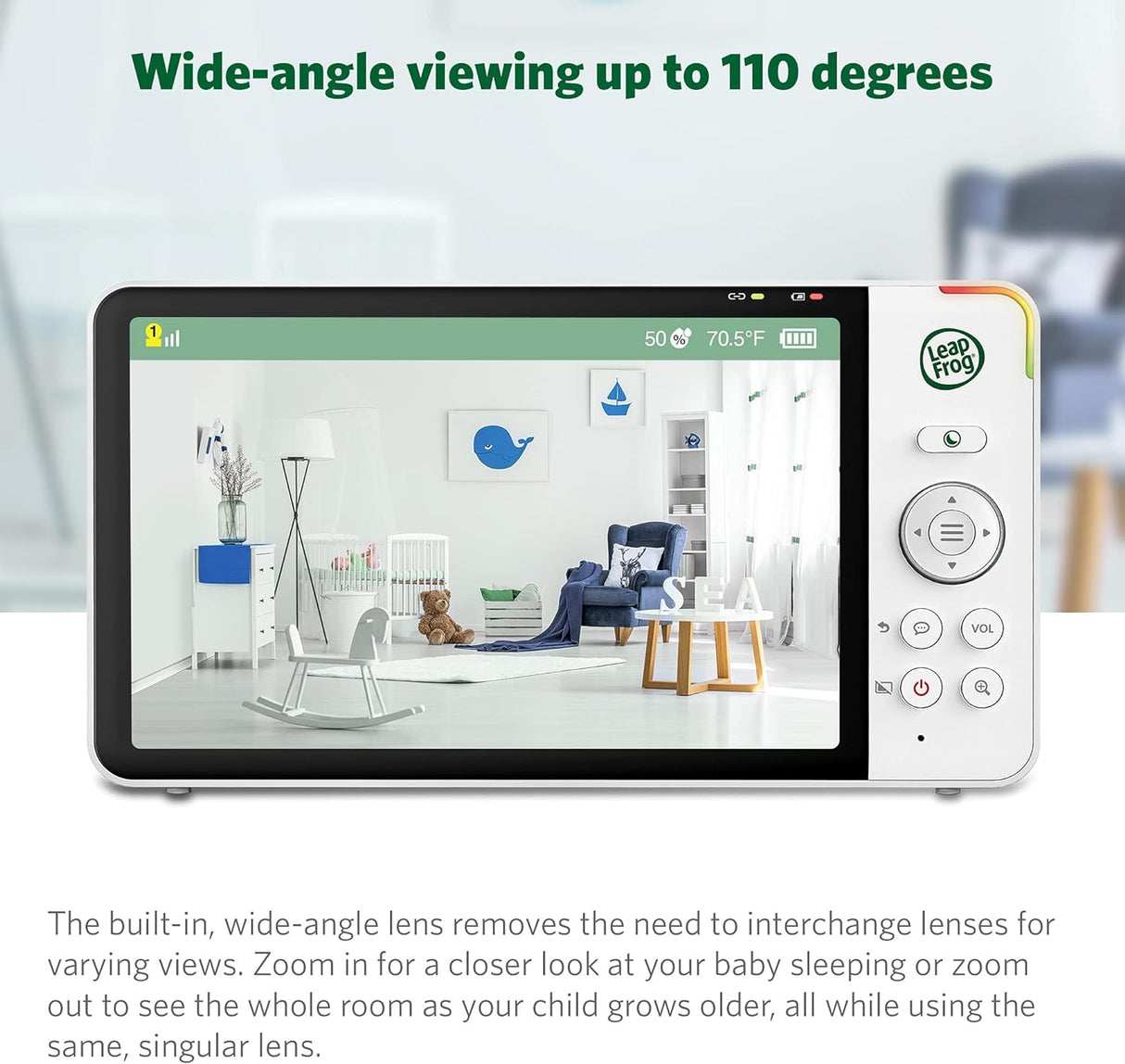 LeapFrog LF915HD 5″ Video Baby Monitor with Colour Night Vision