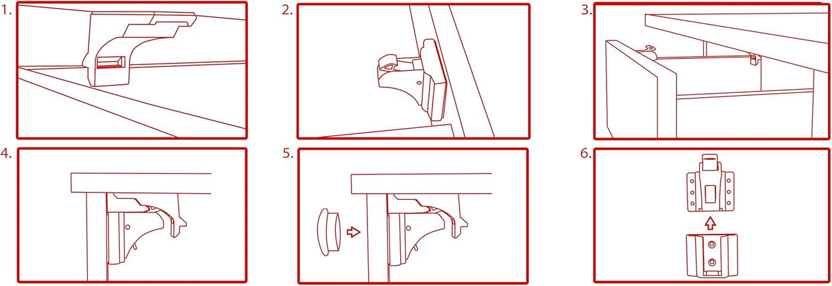 Callowesse Magnetic Cupboard & Drawer Locks – 6 Pack