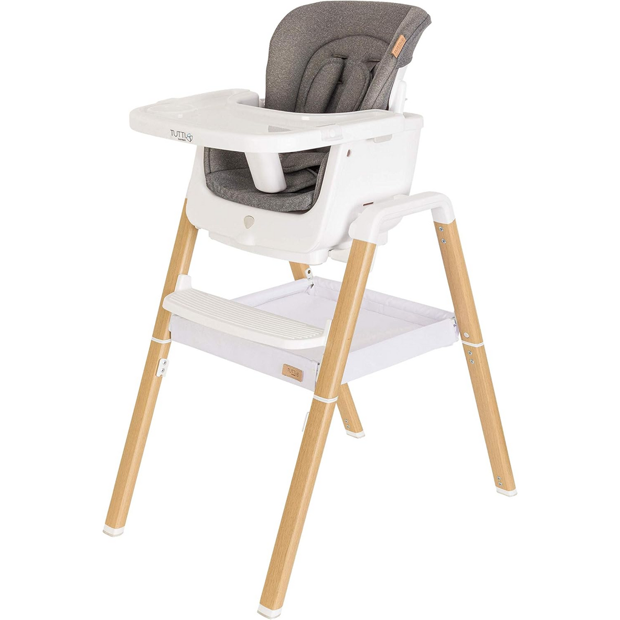 Tutti Bambini Nova Evolutionary 7-in-1 Highchair – White & Oak