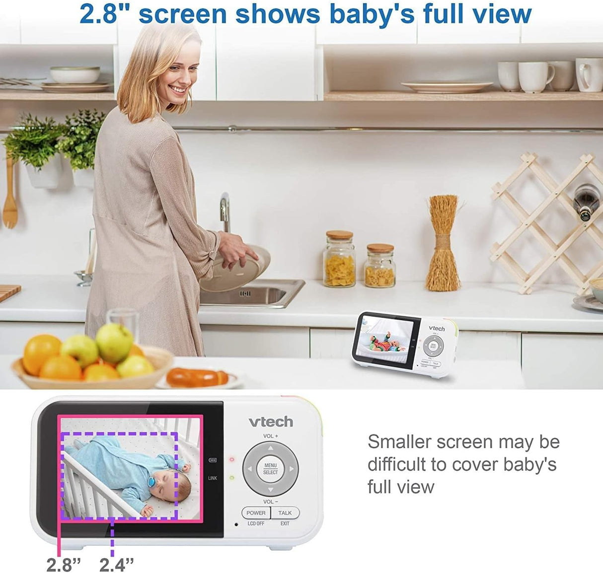 VTech VM819 2.8" Digital Video Baby Monitor