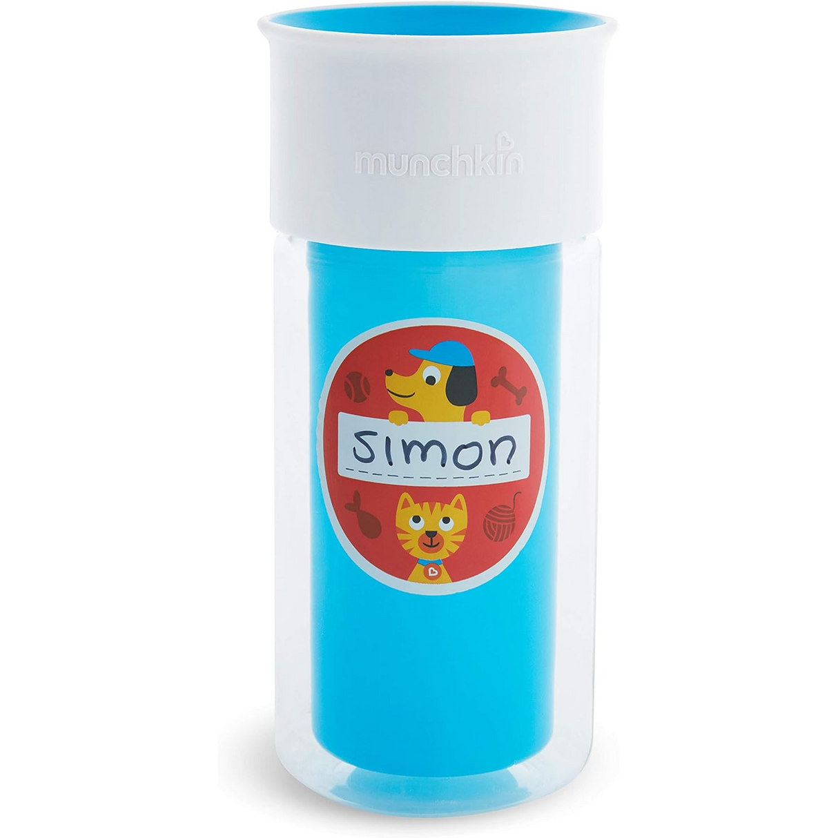 Munchkin 9oz Miracle 360 Spill-Proof Personalised Insulated Cup - Blue