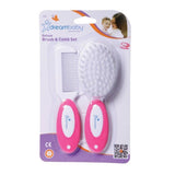 Dreambaby Deluxe Brush & Comb Set - Pink