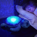 Cloud B Tranquil Turtle Projector Nightlight with White Noise Soothing Sounds - Ocean Blue