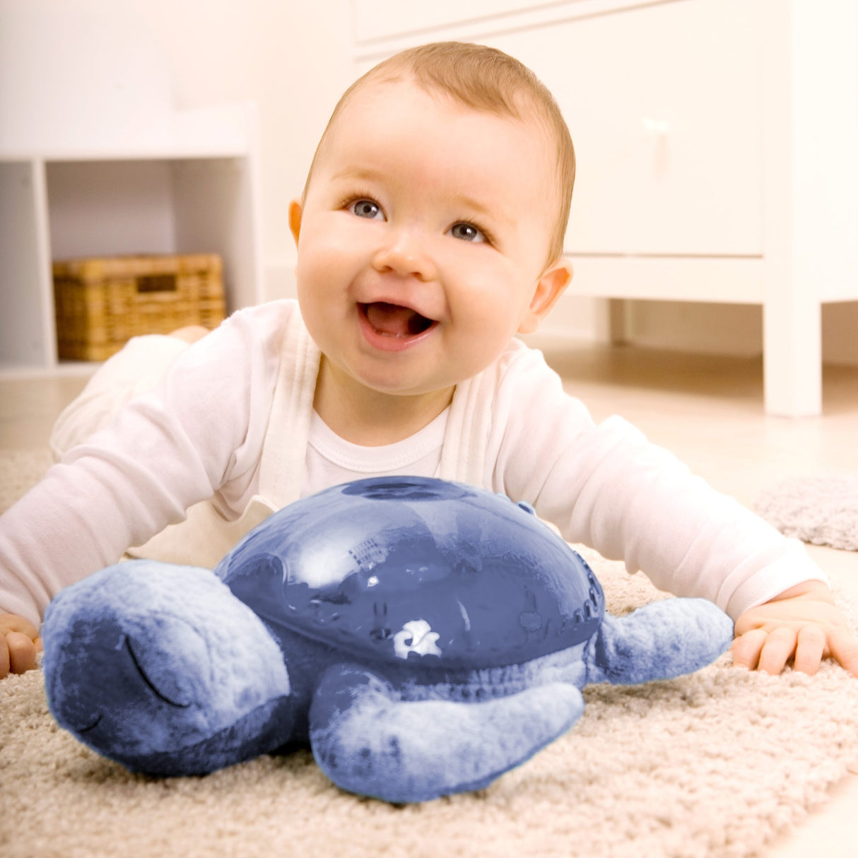 Cloud B Tranquil Turtle Projector Nightlight with White Noise Soothing Sounds - Ocean Blue