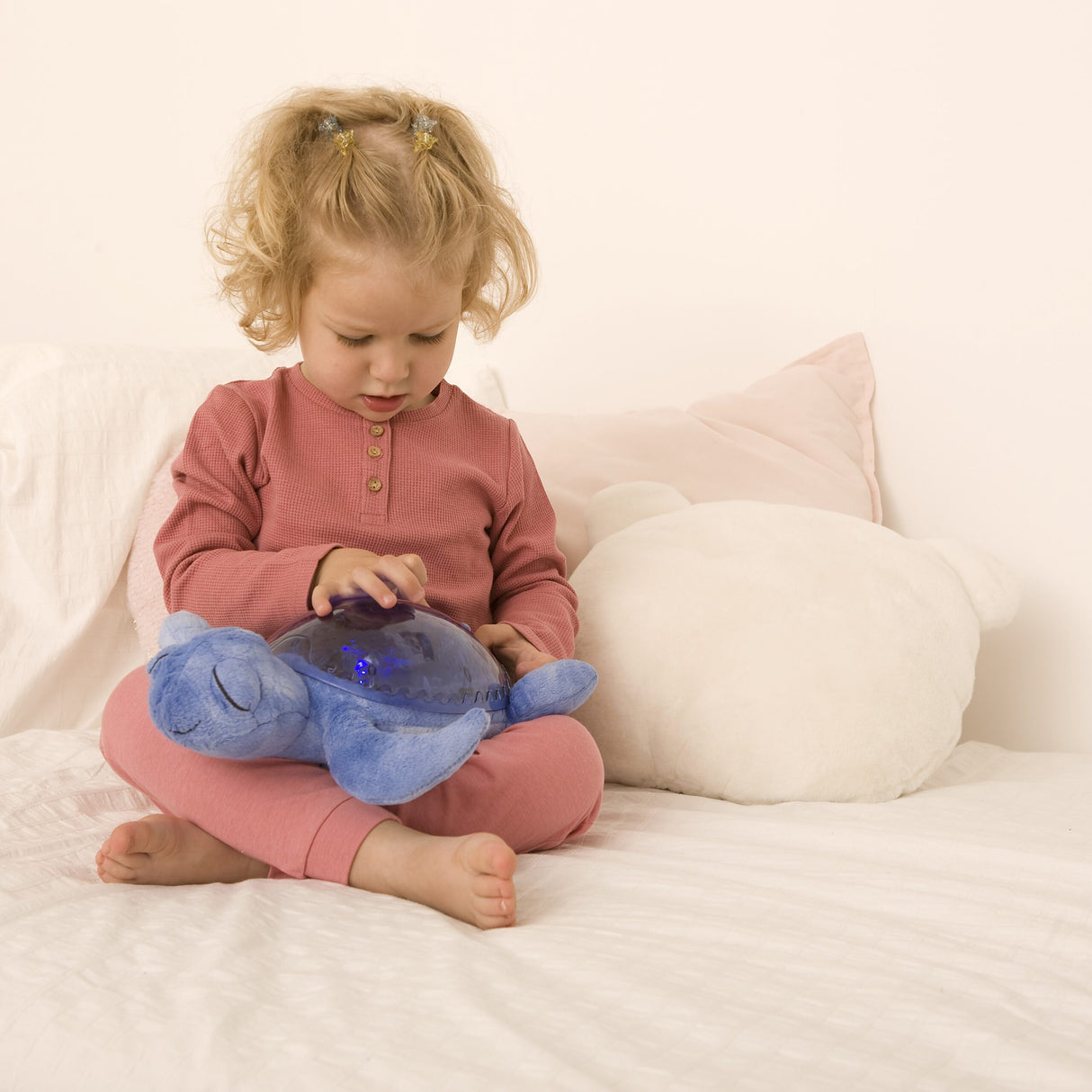 Cloud B Tranquil Turtle Projector Nightlight with White Noise Soothing Sounds - Ocean Blue