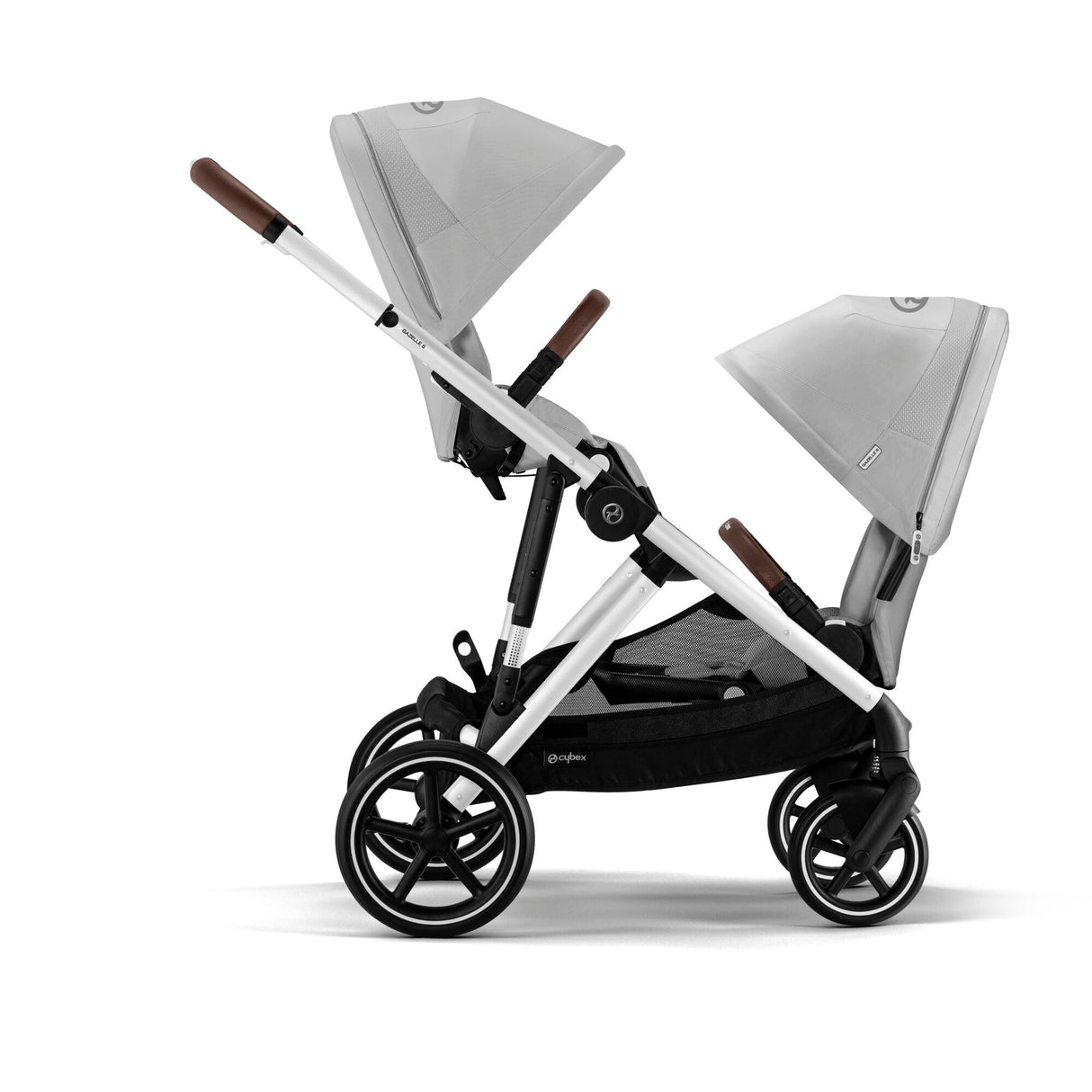 Cybex Gazelle S Twin Pushchair with Second Seat Unit - Lava Grey