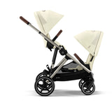 Cybex Gazelle S Twin Pushchair with Second Seat Unit - Seashell Beige