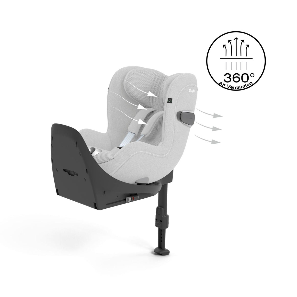 Cybex Sirona T Rotating Car Seat - PLUS - Platinum White