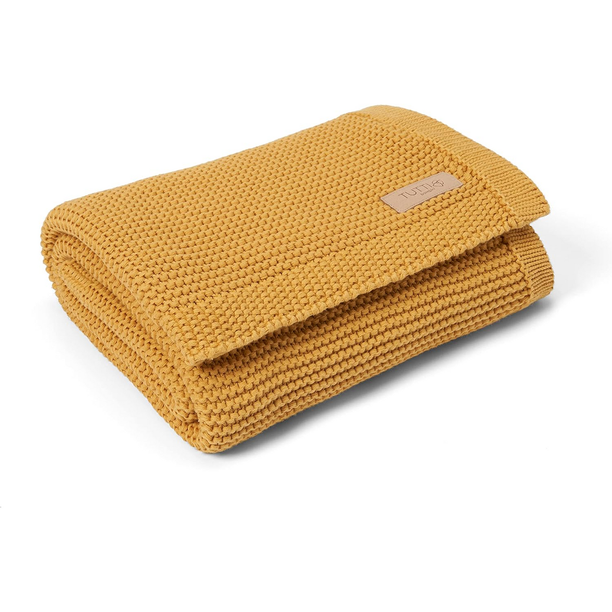 Tutti Bambini Chunky Knitted Baby Blanket 75 x 100cm - Ochre