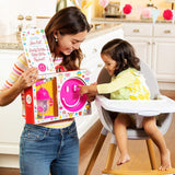 Munchkin Be Happy Toddler Dining Set, Includes Suction Plate, Straw Cup, and Utensil Set - Pink