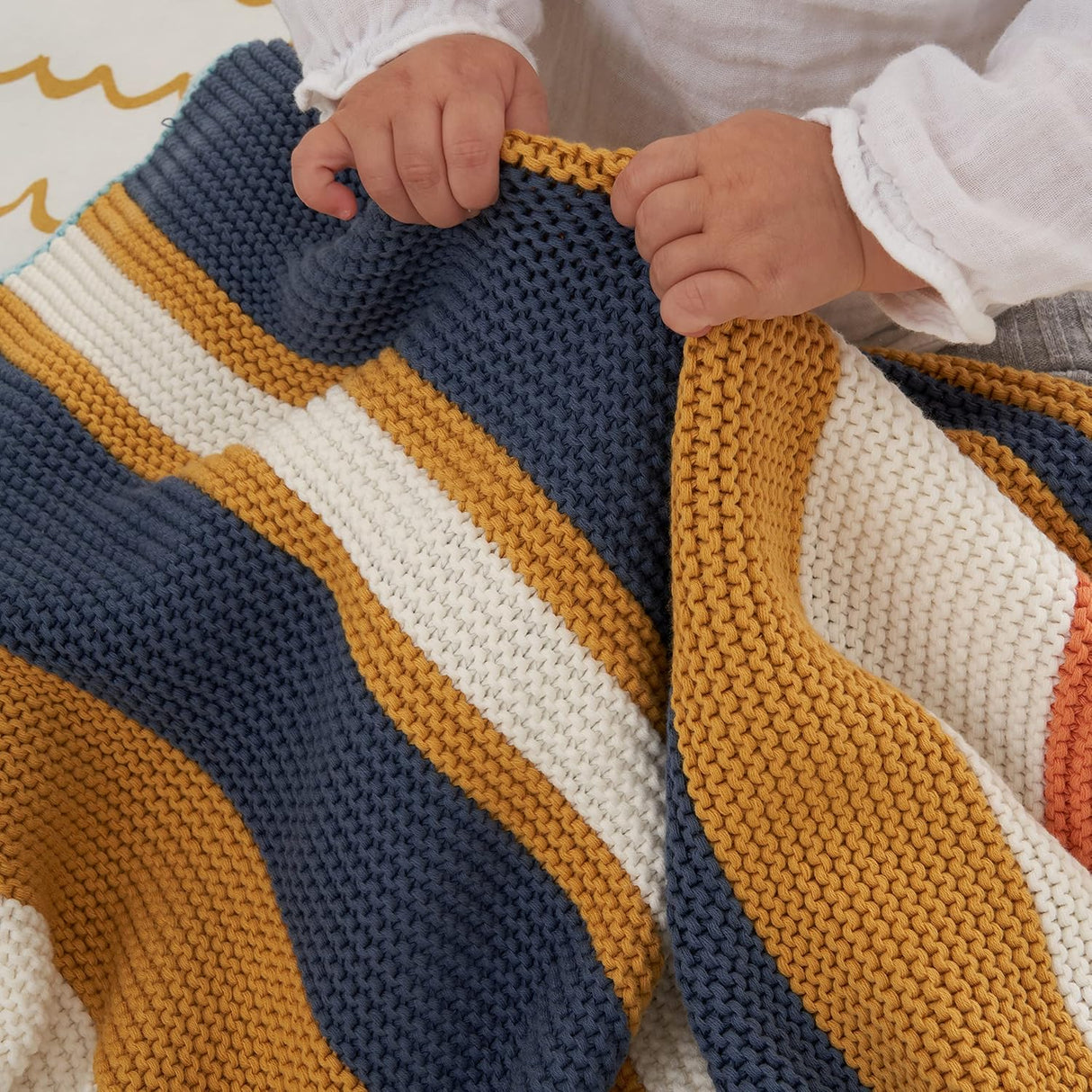 Tutti Bambini Chunky Knitted Baby Blanket 75 x 100cm - Our Planet