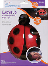 Dreambaby Ladybug Childrens Automatic Night Light - Red