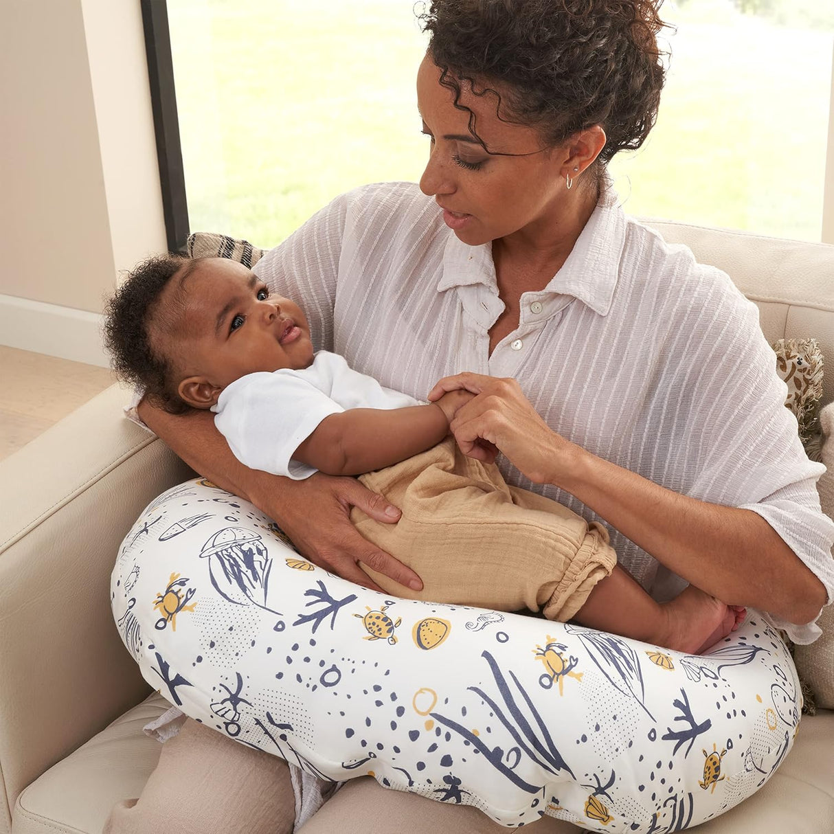 Tutti Bambini Bamboo Cotton Feeding Support Pillow - Our Planet