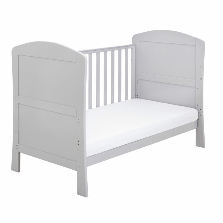 Babymore Aston Drop Side Cot Bed - Grey