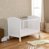 Babymore Aston Drop Side Cot Bed - White