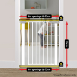 Callowesse Kuvasz Narrow Baby Stair Gate - White