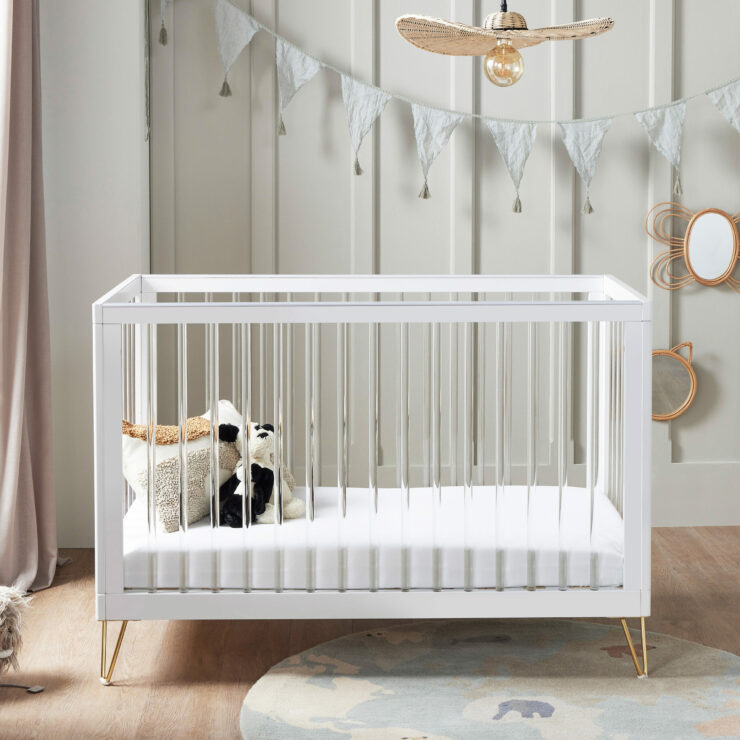 Babymore Kimi Mini Cot Bed – Acrylic