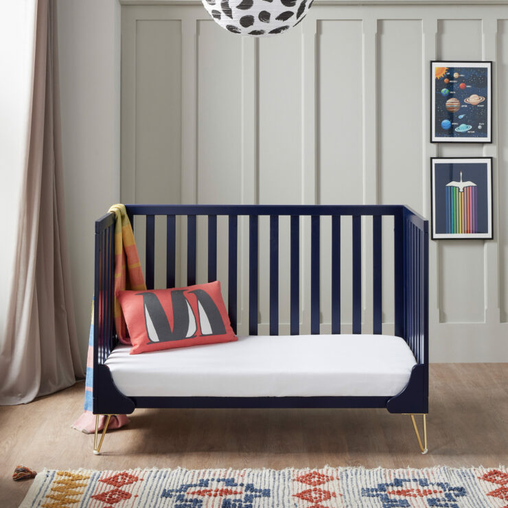 Babymore Kimi Mini Cot Bed – Midnight