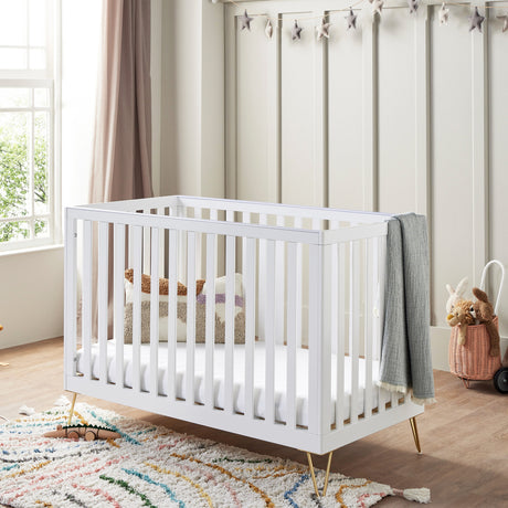 Babymore Kimi Mini Cot Bed – White