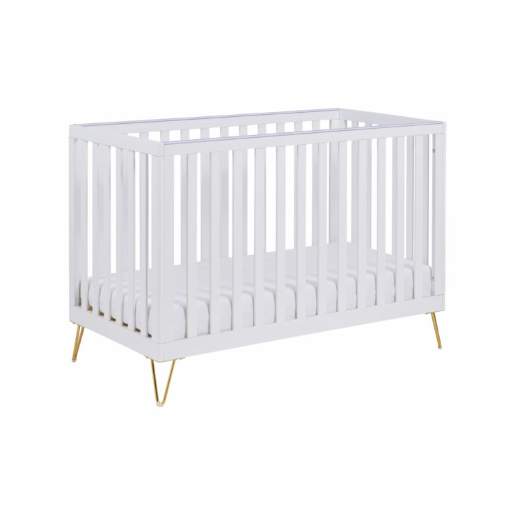 Babymore Kimi Mini Cot Bed – White